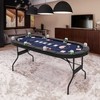 Promotions Pokerio stalas, 182x82x75 cm, juodas