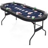 Promotions Pokerio stalas, 182x82x75 cm, juodas