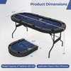 Promotions Pokerio stalas, 182x82x75 cm, juodas
