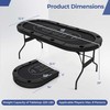 Promotions Sulankstomas pokerio stalas, 182x82x75 cm, mėlynas