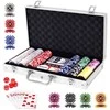 Promotions Pokerio žetonų rinkinys, 38.5x20.5x6.5 cm, Sidabrinis