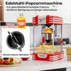 Promotions Popkornų aparatas 28,5x26x48 cm Raudonas Baltas nerūdijančio plieno