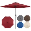 Promotions Prekybinis skėtis 259x259x225 cm Raudonas Metalas