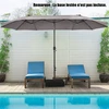 Promotions Prekybinis skėtis 470x280x245 cm antracito spalvos