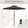 Promotions Lauko skėtis, 259.1x259.1x225.6 cm, rudas