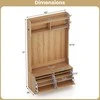 Promotions Prieškambario baldų komplektas, 101.6x40.6x180.3 cm, Juoda ir Natūrali