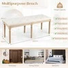 Promotions Prieškambario suoliukas, 119.4x40.6x48.3 cm, smėlio spalvos, apmuštas