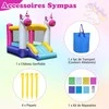 Promotions Pripučiamas batutas-namelis, 260x195x219 cm, įvairiaspalvis