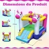 Promotions Pripučiamas batutas-namelis, 260x195x219 cm, įvairiaspalvis
