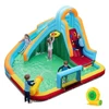 Promotions Pripučiamas batutas su vandens čiuožykla ir pūtimo įrenginiu 380x380x221 cm daugiaspalvis Oksfordo audinys PVC