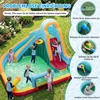 Promotions Pripučiamas batutas su vandens čiuožykla ir pūtimo įrenginiu 380x380x221 cm daugiaspalvis Oksfordo audinys PVC