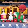Promotions Pripučiamas Kalėdinis traukinukas, 350x120x177 cm, Daugiaspalvis
