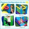 Promotions Pripučiamas pilis 340x335x233 cm daugiaspalvė, žaidimų konstrukcija