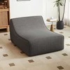 Promotions Pripučiamas poilsio krėslas, 126x106x66 cm, pilkas, nuimamas užvalkalas