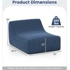 Promotions Pripučiamas poilsio krėslas, 126x106x66 cm, mėlynas, nuimamas užvalkalas