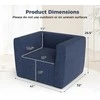 Promotions Pripučiamoji sofa 104x81x67 cm mėlyna, nešiojama
