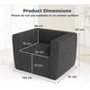 Promotions Pripučiamoji sofa 104x81x67 cm pilka, nuimamas užvalkalas
