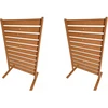 Promotions Privatumo tvoros skydai 2 vnt., 93x63,5x154,5 cm, rudi