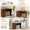 Promotions Rašomasis stalas, 109x50x75 cm, Rudas