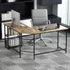 Promotions Rašomasis stalas, 138x138x75,5 cm, Rudas