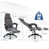 Promotions Reguliuojama biuro kėdė 99x66x119.4-125.7 cm pilka, šenilinis audinys