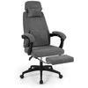 Promotions Reguliuojama biuro kėdė 99x66x119.4-125.7 cm pilka, šenilinis audinys