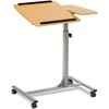 Promotions Reguliuojamas nešiojamojo kompiuterio stalas, 63.5x45.7x94 cm, Pilkas, Mediena