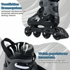 Promotions Reguliuojami Inline riedučiai 18.5x21 cm Pilki su šviečiančiais ratukais