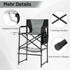 Promotions Režisieriaus kėdė, 65x53x116.5 cm, juoda ir pilka