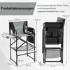 Promotions Režisieriaus kėdė, 65x53x116.5 cm, juoda ir pilka