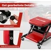 Promotions Mobilus dirbtuvės stalas, 2-in-1 konvertuojamas, 150 kg talpa, raudonas