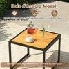 Promotions Rotango lauko baldų komplektas, 5 dalių, 45x45x39,5 cm, juoda pilka