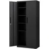 Promotions Sandėliavimo spinta, 80x40x180 cm, juoda, metalas