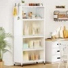 Promotions Sandėliavimo spintelė 80,5x40x162 cm balta, metalas, laikymas