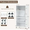 Promotions Sandėliavimo spintelė 80,5x40x162 cm balta, metalas, laikymas