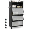 Promotions Sandėliavimo spintelė 80,5x40x162 cm juoda, metalinė sandėliavimo
