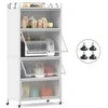 Promotions Sandėliavimo spintelė 80,5x40x162 cm balta, metalas, laikymas