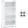 Promotions Sandėliavimo spintelė 80,5x40x162 cm balta, metalas, laikymas