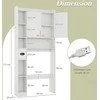 Promotions Sandėliavimo spintelė, 80x20x171 cm, balta, MDF