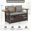 Promotions Saugojimo suolas 120x51x82 cm Pilkas PE rotangas
