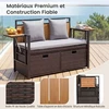 Promotions Saugojimo suolas 120x51x82 cm Pilkas PE rotangas