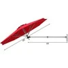 Promotions Lauko skėtis, 243.8x182.9 cm, mėlynas