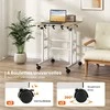 Promotions Sėdėjimo ir stovėjimo stalas, MDF ir plienas, 60x30x72-124 cm, natūralus