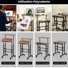 Promotions Sėdėjimo-stovėjimo stalas, reguliuojamo aukščio, 60x30x72-124 cm, natūralus