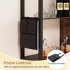 Promotions Sieninė lentyna 107x24x96 cm Juoda LED apšvietimas