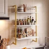 Promotions Sieninė lentyna 53x23x90 cm Balta metalinė konstrukcija