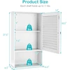 Promotions Sieninė spintelė su žaliuzių durelėmis 42x17x70 cm balta