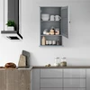 Promotions Sieninė spintelė su žaliuzių durelėmis 42x17x70 cm pilka