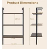 Promotions Sieninės lentynos 53,5x29,5x96 cm ruda metalas ir medis