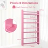 Promotions Sieninis knygų lentyna 56x12x107 cm rožinė mediena